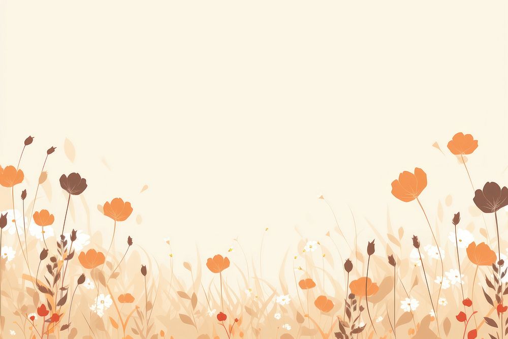 Flower field backgrounds pattern tranquility. 