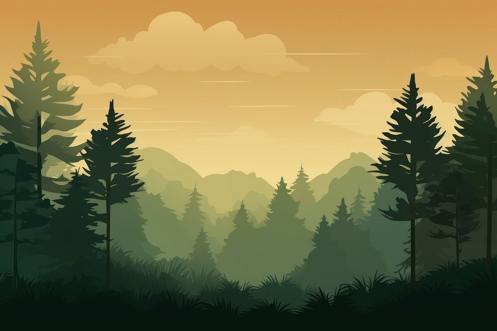 Forest landscape outdoors nature. AI generated Image by rawpixel.