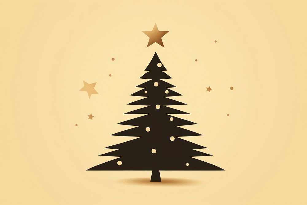 Christmas tree symbol plant illuminated. AI generated Image by rawpixel.
