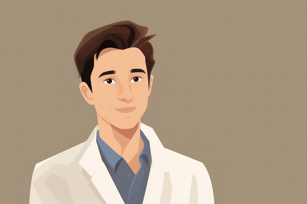 Male doctor portrait adult stethoscope. AI generated Image by rawpixel.