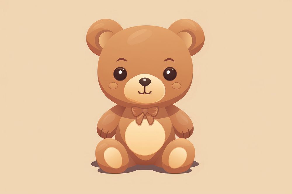 Teddy bear mammal toy representation. AI generated Image by rawpixel.