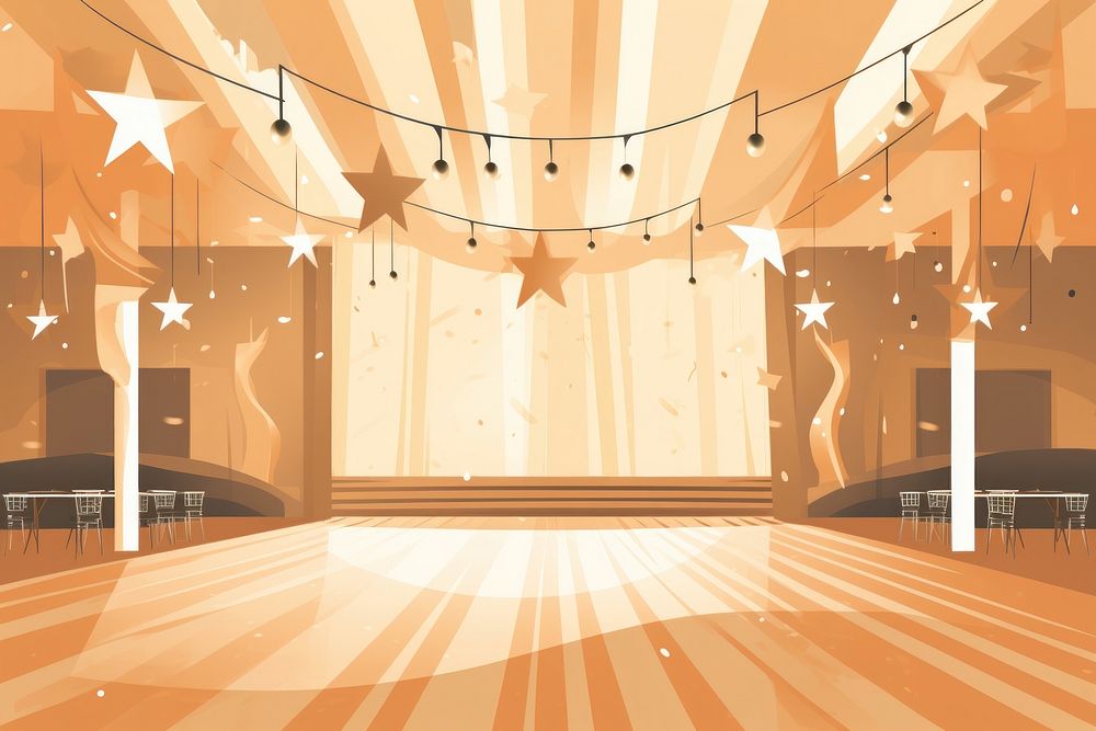 Party hall backgrounds lighting architecture. AI generated Image by rawpixel.