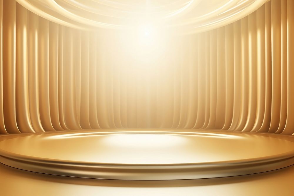 Lighting stage gold architecture. AI generated Image by rawpixel.