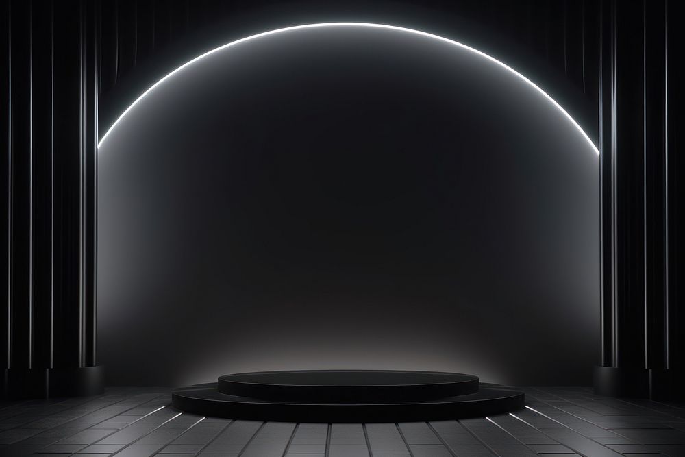 Stage architecture lighting black