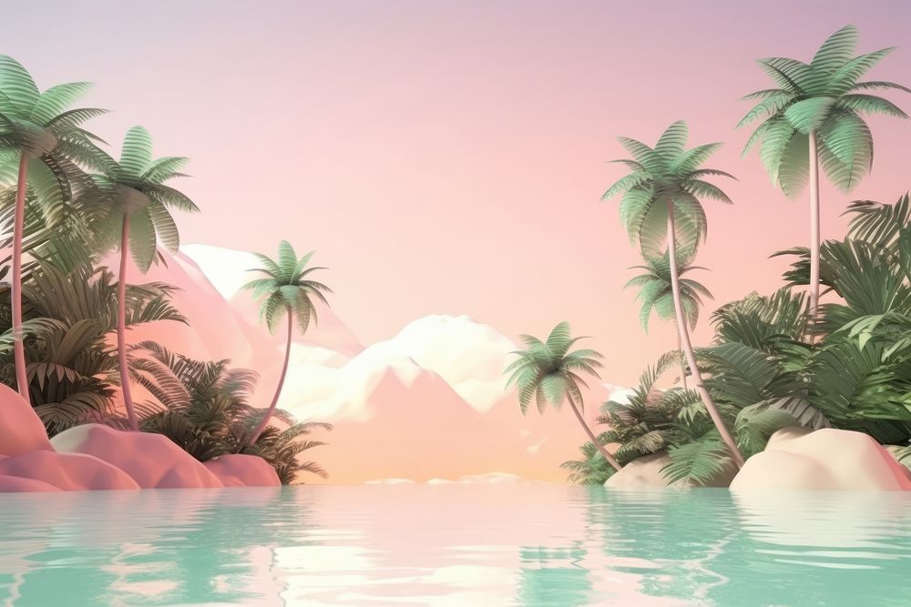 Outdoors tropical nature summer. AI generated Image by rawpixel.
