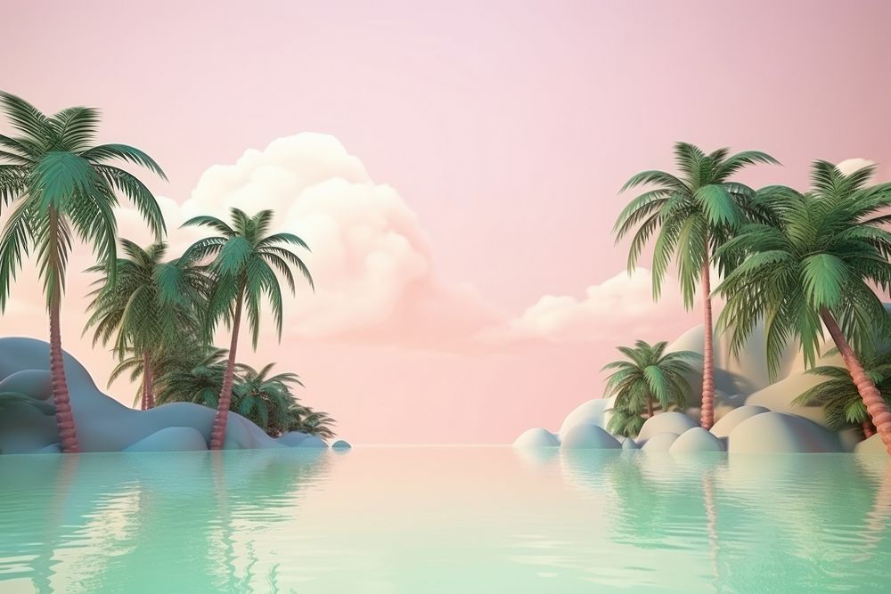 Outdoors tropical nature land. AI generated Image by rawpixel.