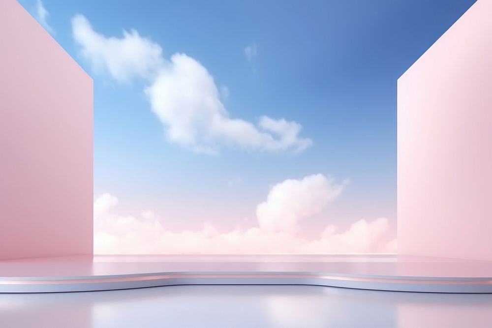 Sky nature cloud architecture. AI generated Image by rawpixel.