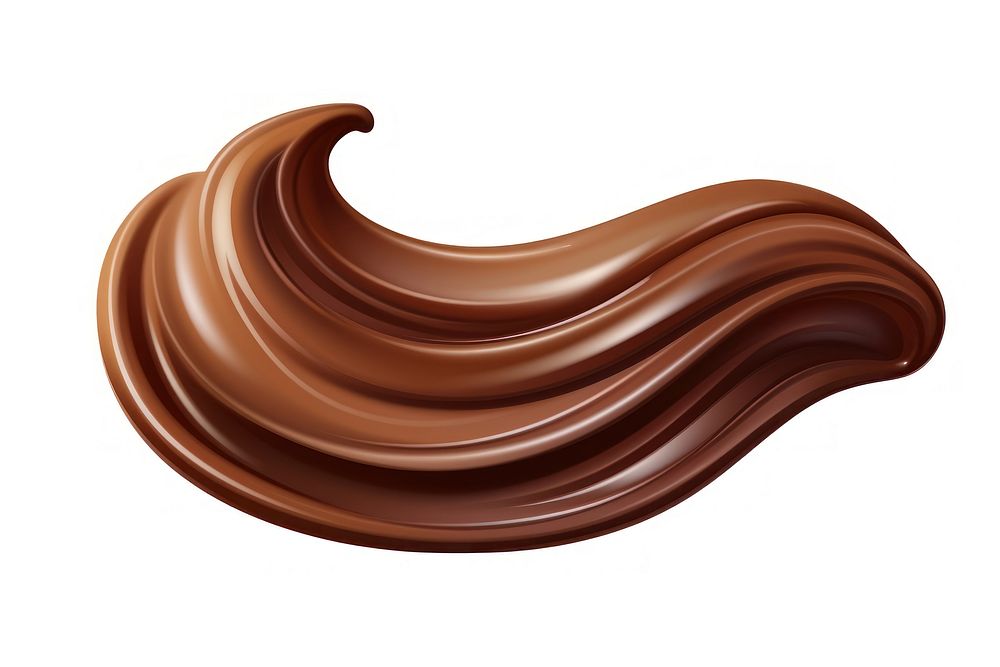 Chocolate sauce dessert food white background. AI generated Image by rawpixel.