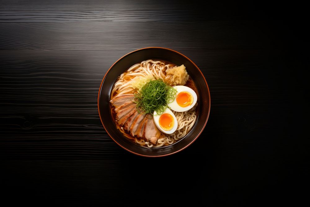 Egg ramen food meal. 