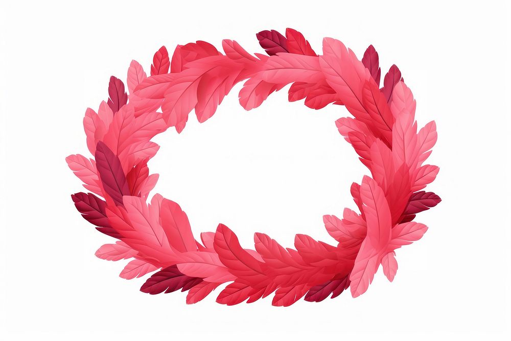 Wreath plant white background celebration. AI generated Image by rawpixel.