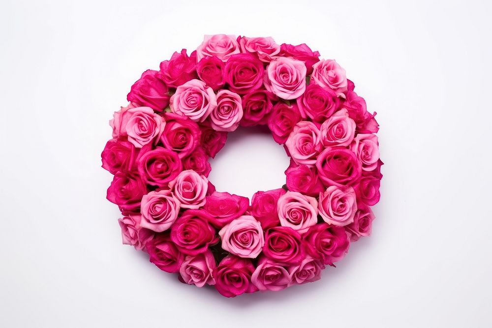 Wreath rose flower petal. AI generated Image by rawpixel.