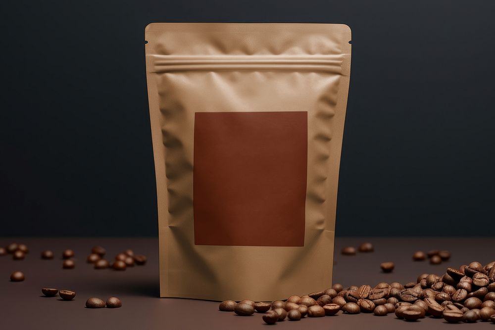 Coffee bean pouch, product packaging design
