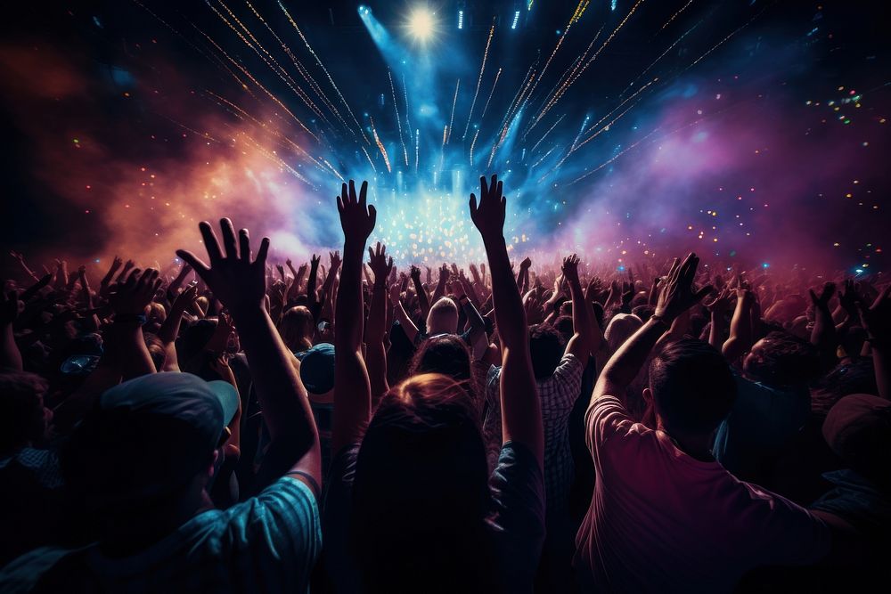 Concert nightlife party adult. AI generated Image by rawpixel.
