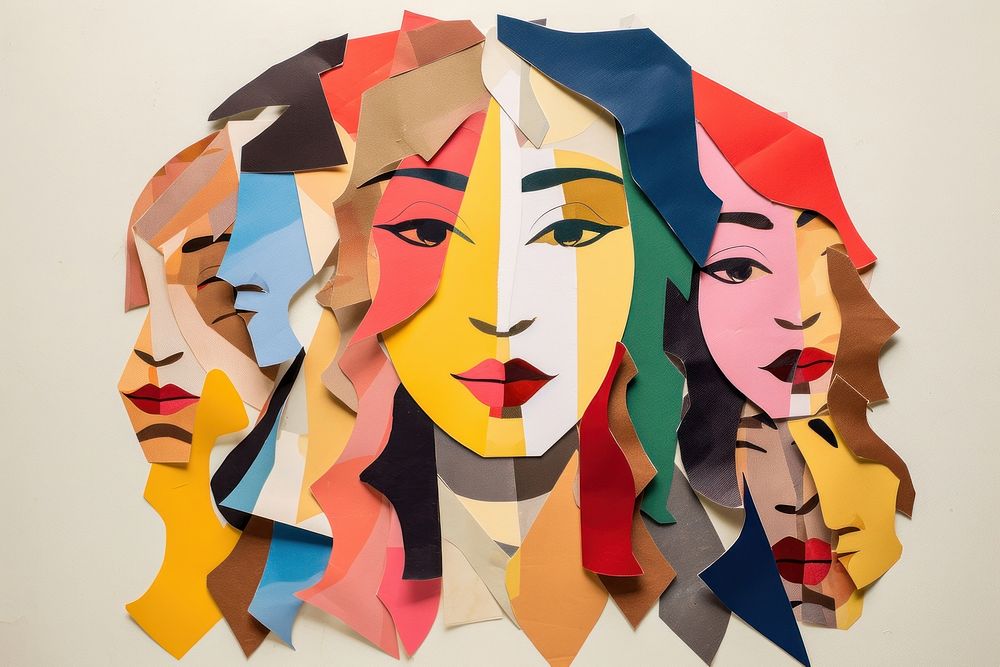 Collage craft women paper. AI generated Image by rawpixel.