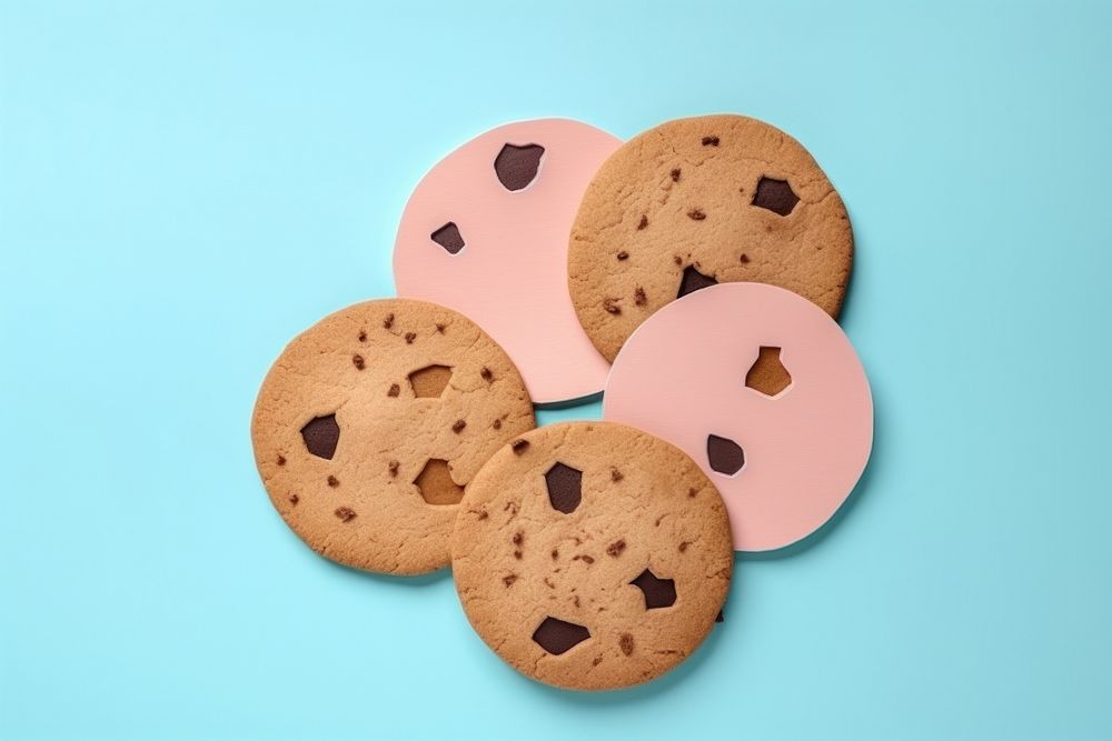Paper craft cookies biscuit food anthropomorphic. AI generated Image by rawpixel.
