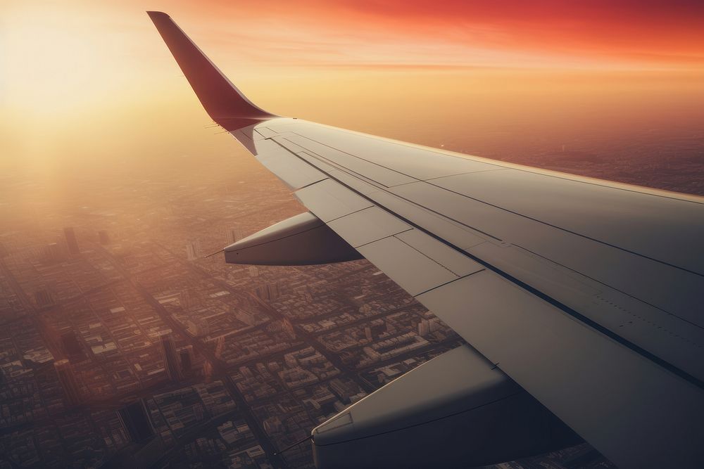 Airplane window aircraft outdoors vehicle. 