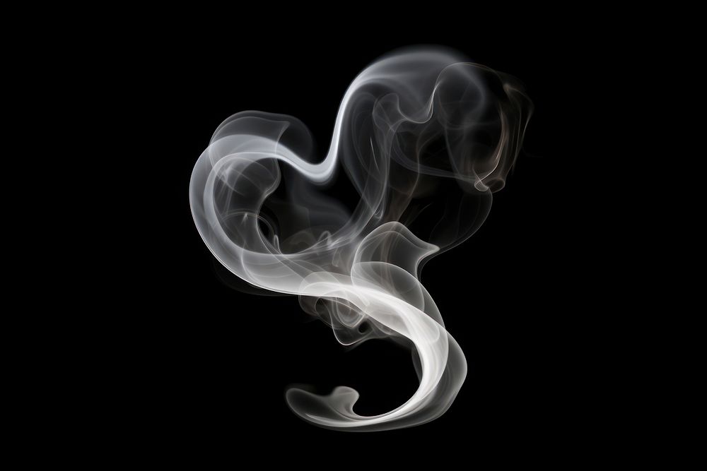 Smoke black white steam. 