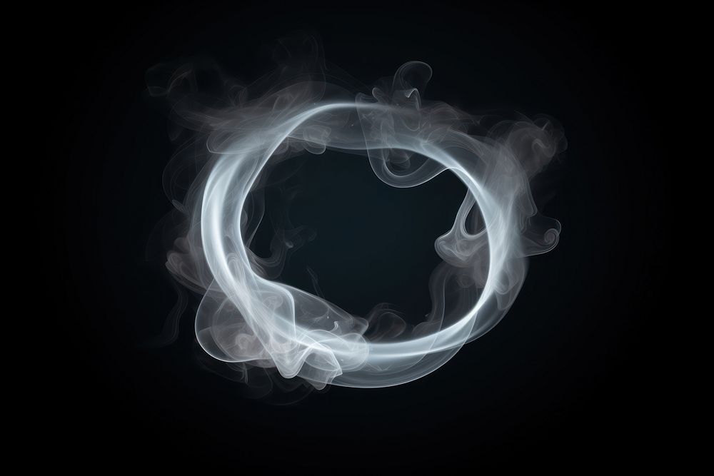 Smoke ring black black background chandelier. AI generated Image by rawpixel.