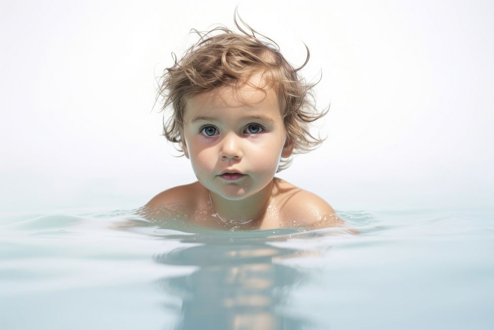Portrait swimming bathing photo. AI generated Image by rawpixel.