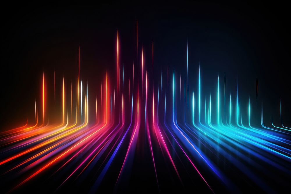 Colorful glowing lines backgrounds pattern light