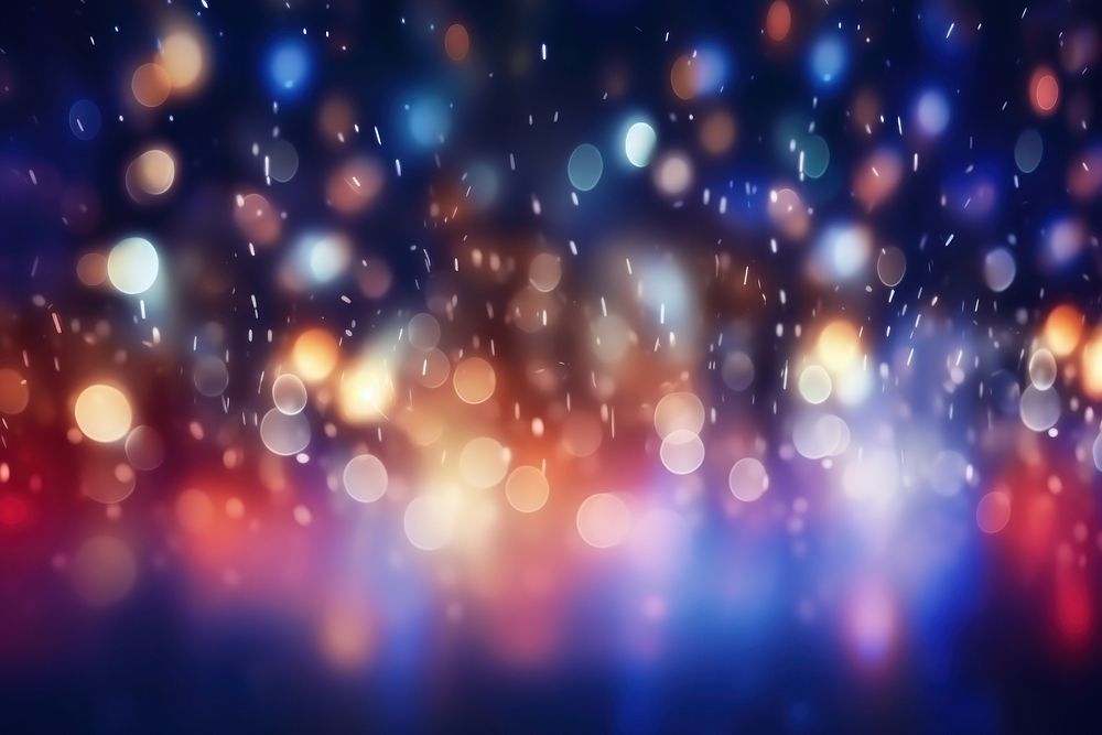 Bokeh lighting backgrounds outdoors night. AI generated Image by rawpixel.