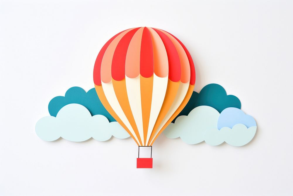 Balloon balloon aircraft transportation. AI generated Image by rawpixel.