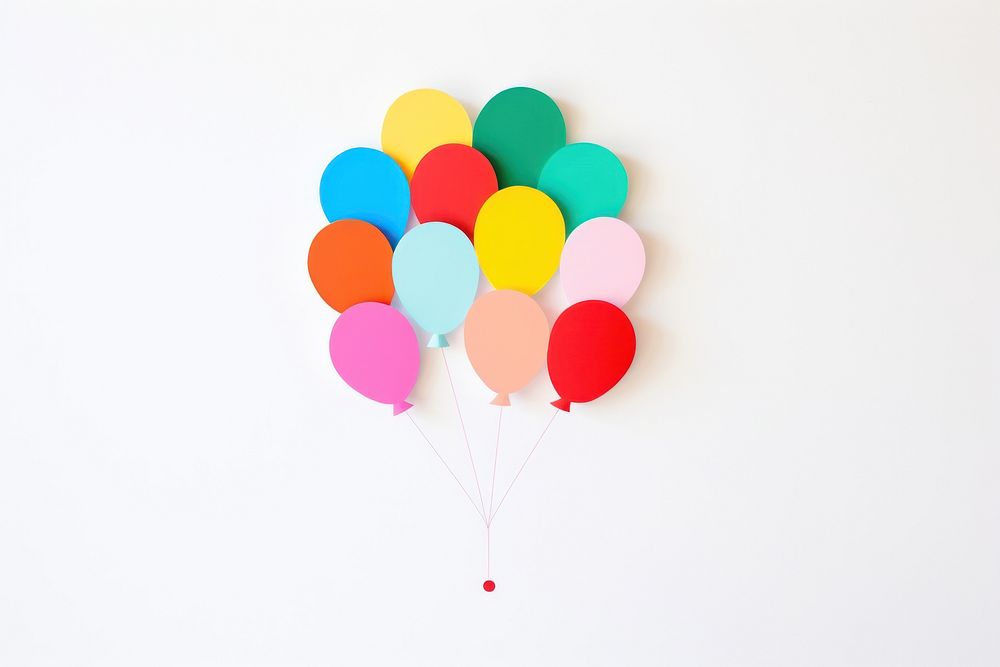 Balloon balloon white background celebration. AI generated Image by rawpixel.