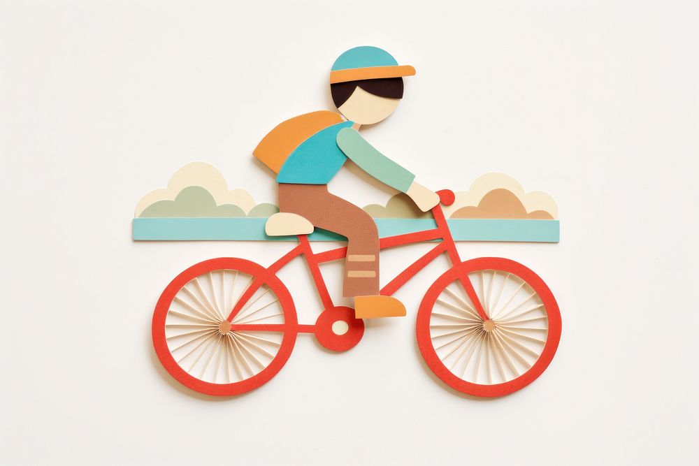Kid riding bicycle vehicle cycling sports. AI generated Image by rawpixel.