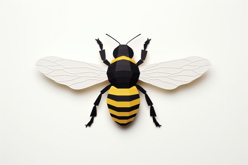 Bee bee insect animal. AI generated Image by rawpixel.