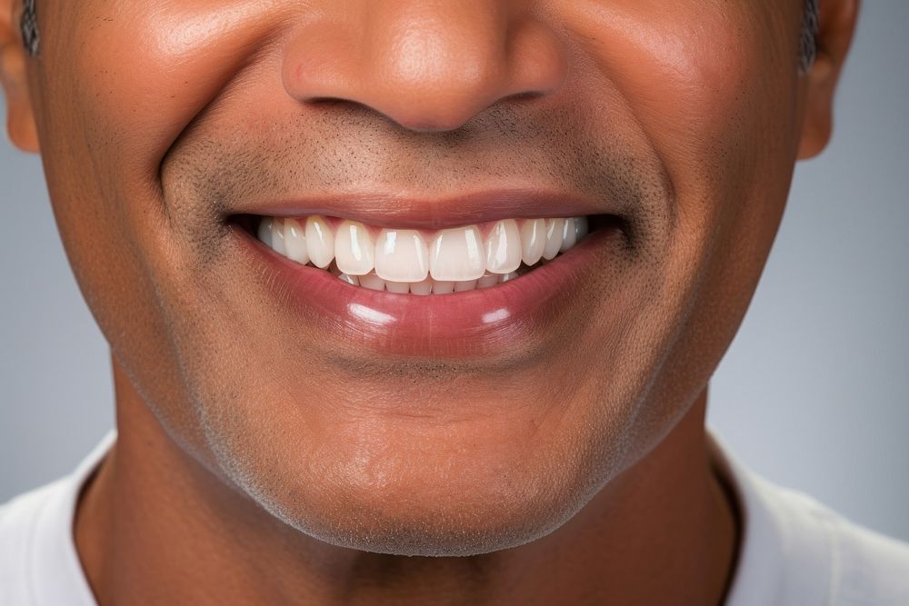 Teen mixed race old man teeth smile dimples skin. AI generated Image by rawpixel.