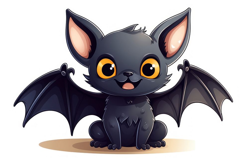 Halloween bat animal mammal cute. AI generated Image by rawpixel.