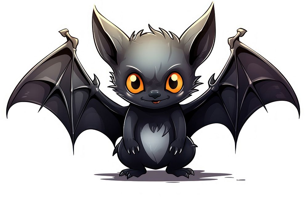 Halloween bat animal mammal cute. AI generated Image by rawpixel.