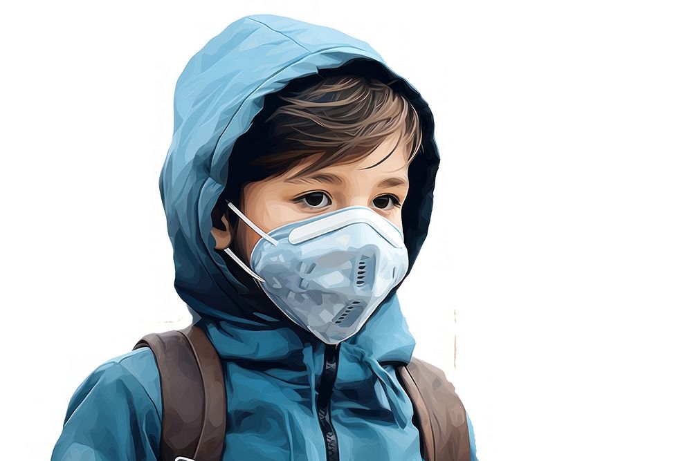 Mask child hood protection. AI generated Image by rawpixel.