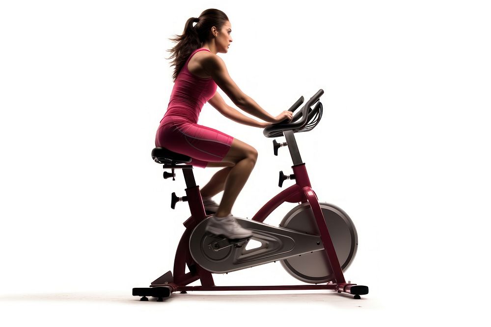 Gym cycling sports female. AI generated Image by rawpixel.