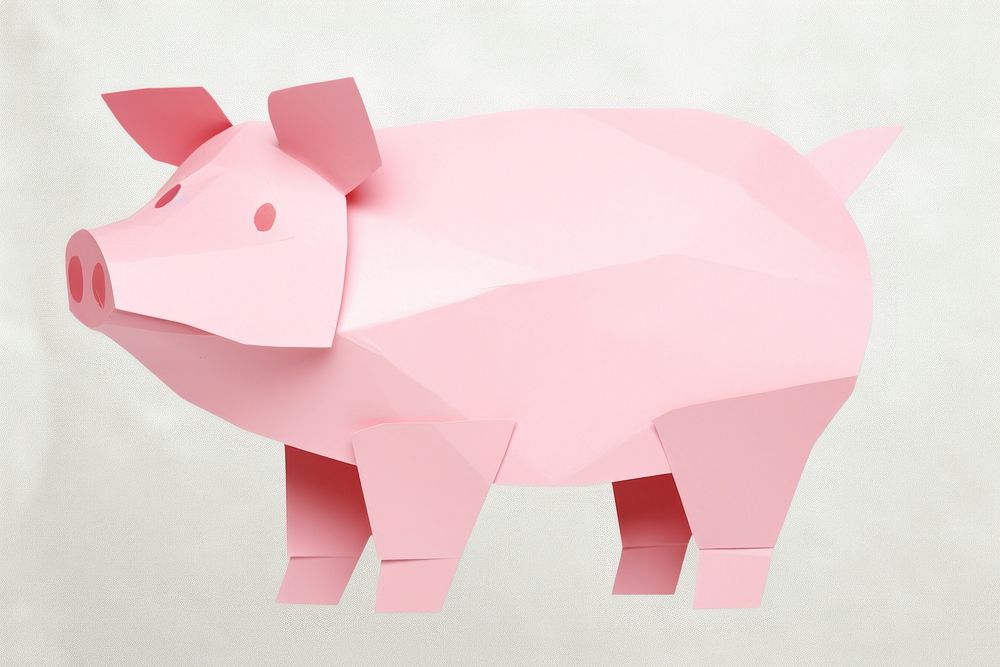 Pig animal mammal paper. AI generated Image by rawpixel.