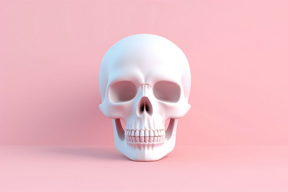 Human skull anatomy spooky horror. AI generated Image by rawpixel.