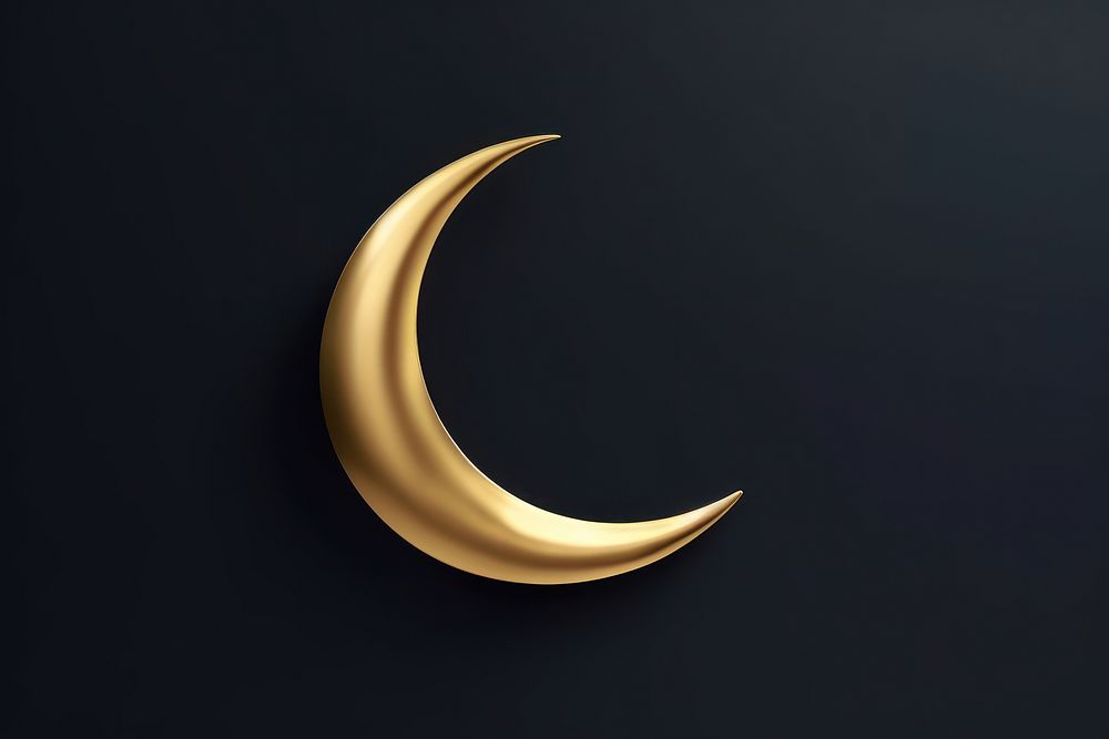 Ramadan crescent moon astronomy nature night. AI generated Image by rawpixel.