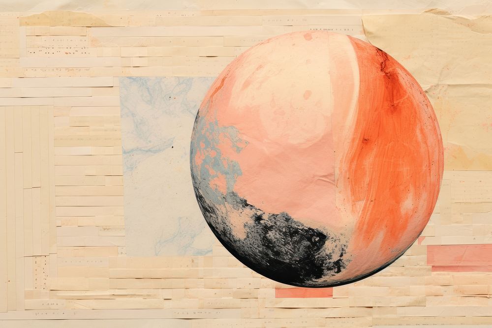 Planet pluto art painting space. AI generated Image by rawpixel.