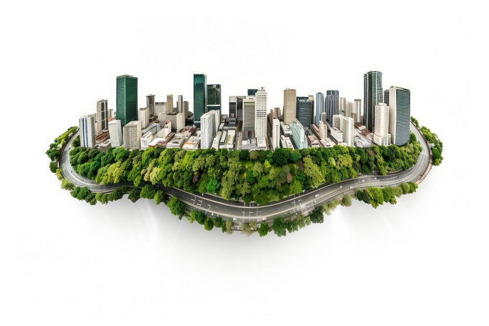 Landscape city architecture metropolis. AI generated Image by rawpixel.
