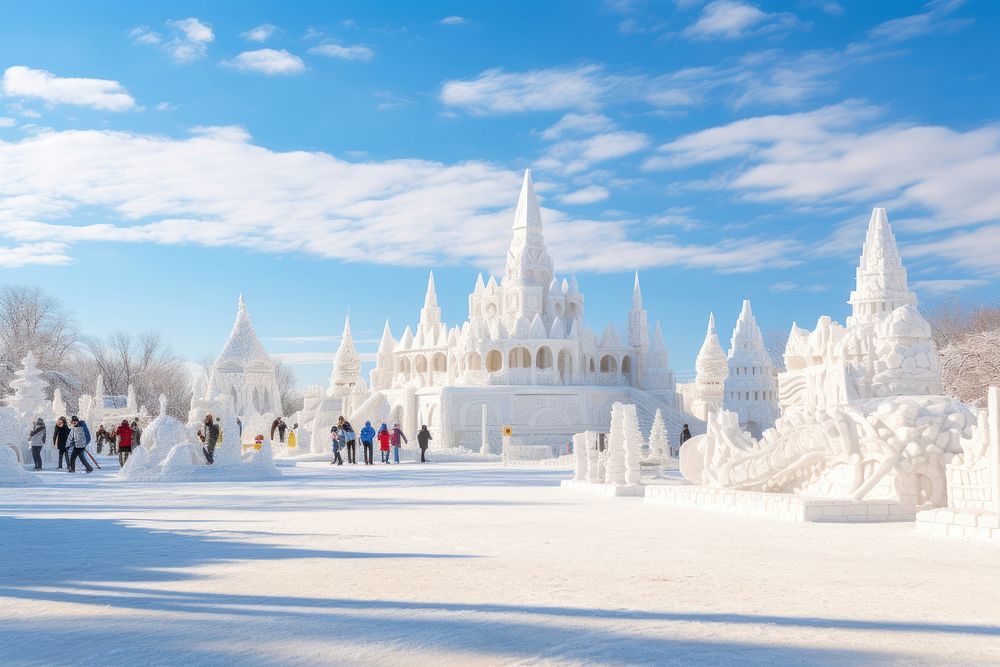 Sapporo snow festival landscape outdoors winter. AI generated Image by rawpixel.