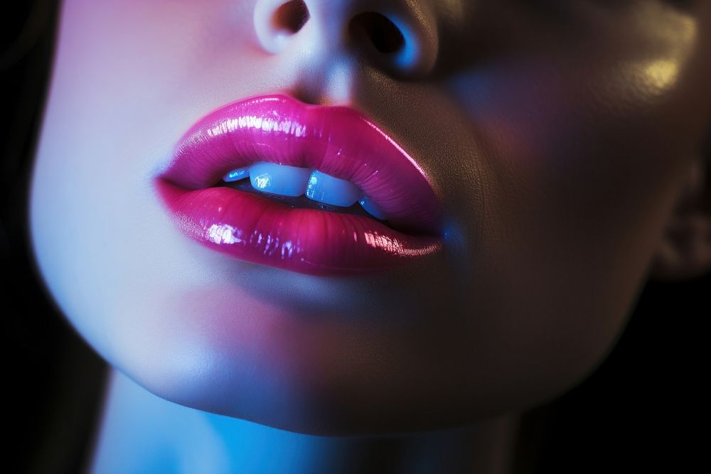 Lipsgloss lipstick skin perfection. AI generated Image by rawpixel.