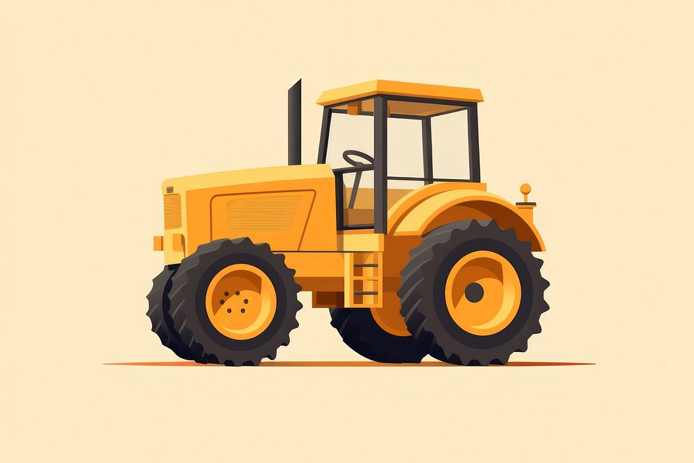 Tractor  vehicle transportation. AI generated Image by rawpixel.