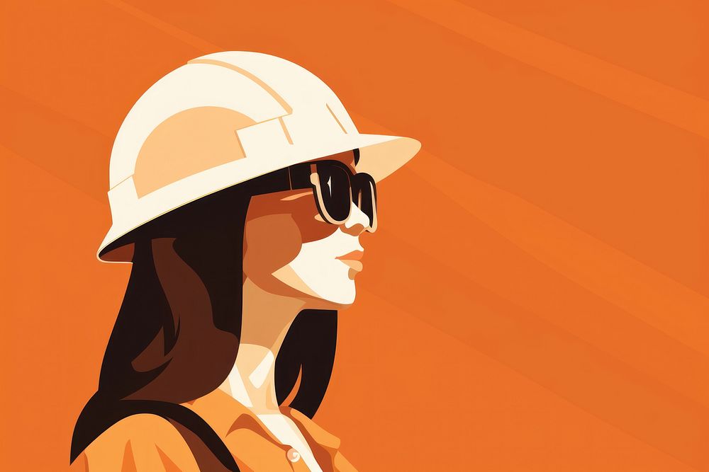 Hardhat helmet adult woman. AI generated Image by rawpixel.