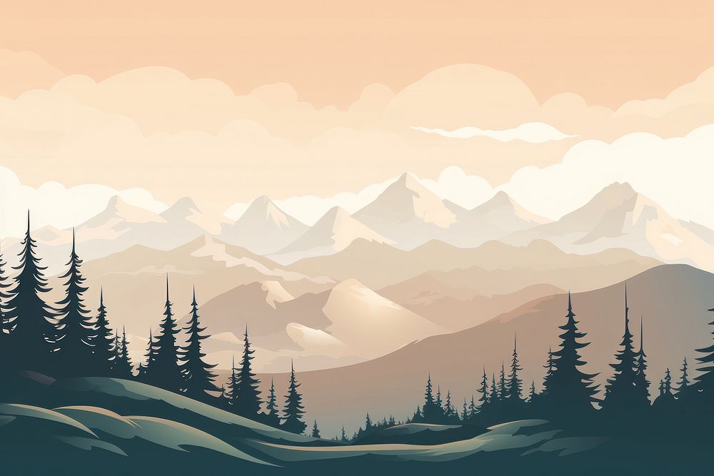 Snow snow landscape mountain. AI generated Image by rawpixel.