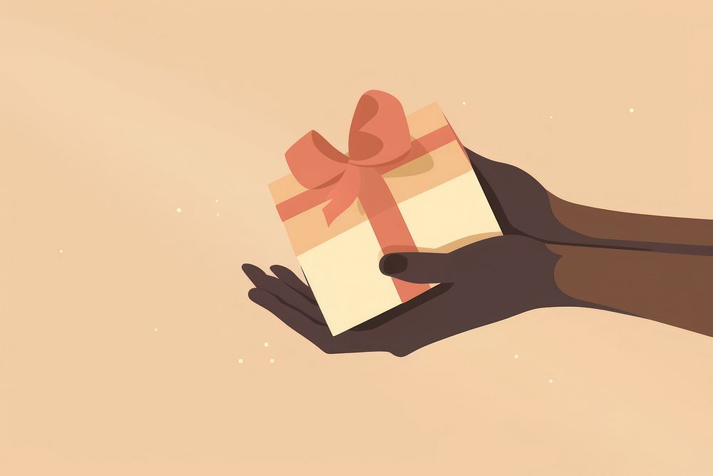 Gift hand celebration anniversary. AI generated Image by rawpixel.