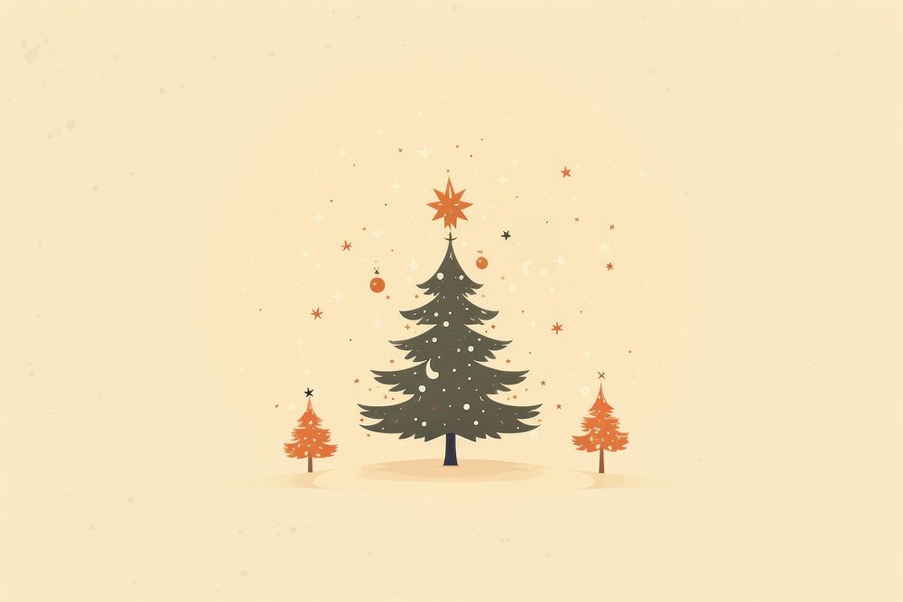 Christmas snow plant tree fir. AI generated Image by rawpixel.