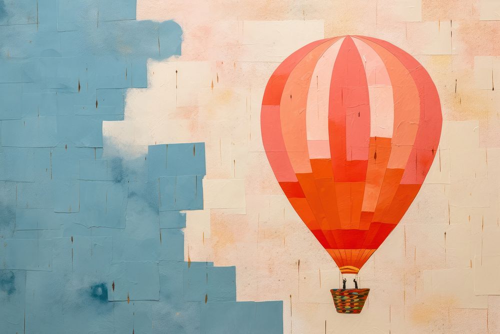 Hot air balloon backgrounds aircraft vehicle. AI generated Image by rawpixel.