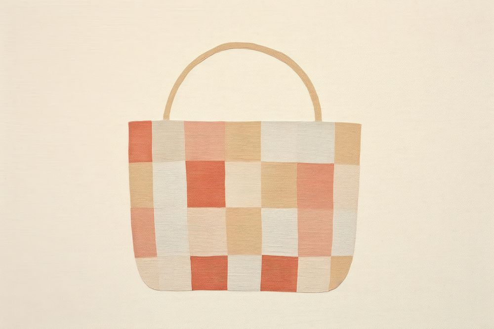 Minimal simple basket handbag purse art. AI generated Image by rawpixel.
