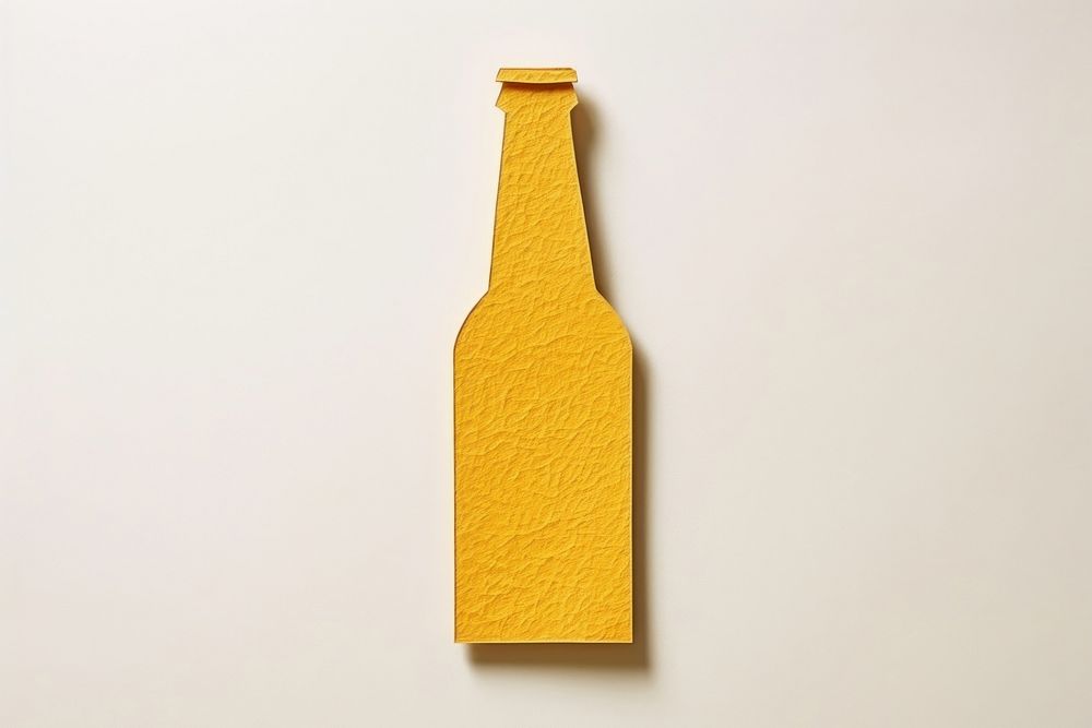 Minimal simple beer bottle drink refreshment. AI generated Image by rawpixel.