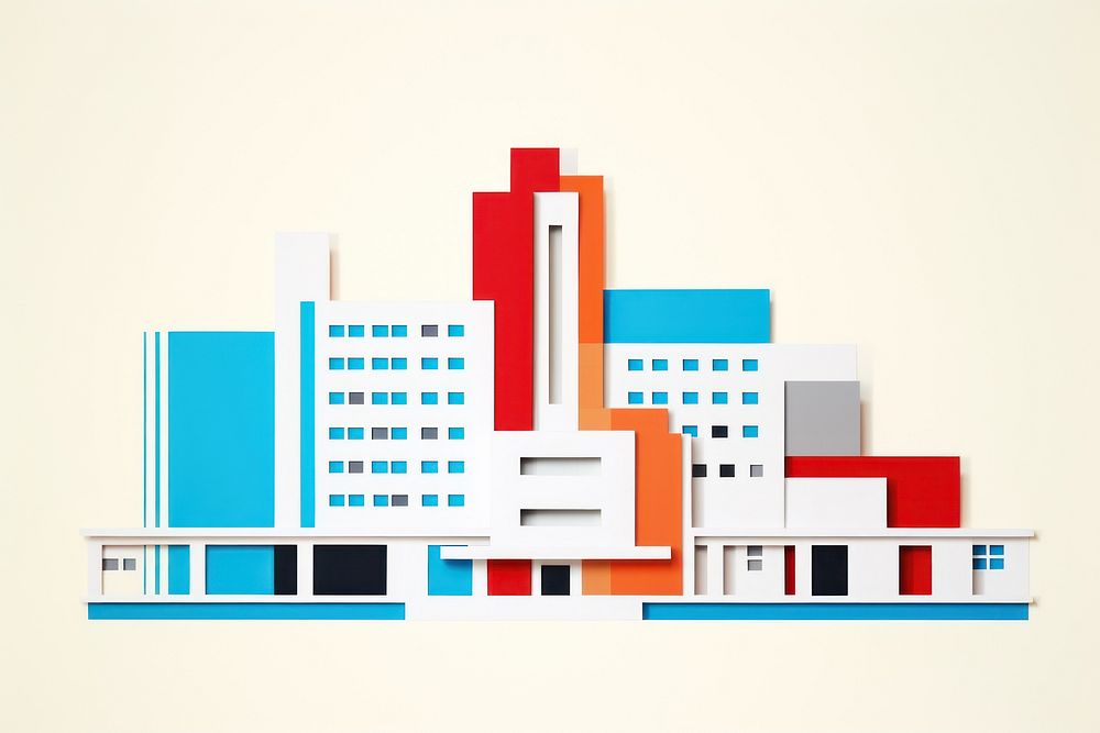 Hospital building diagram architecture skyscraper.